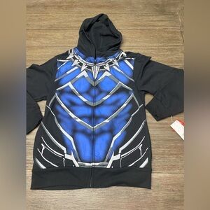 Marvel Black Panther Boys' Hooded Sweatshirt Size M